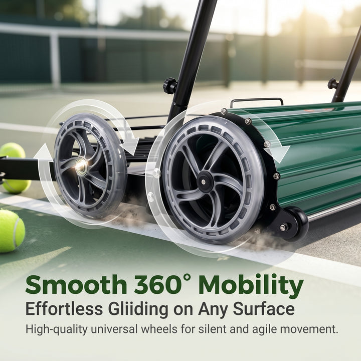SIBOASI Practical Tennis Ball Mower Efficient Sports Ball Collector For Court Training Use SS-S705T