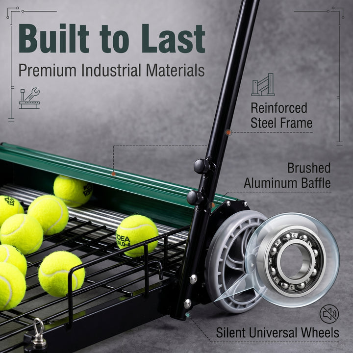 SIBOASI Practical Tennis Ball Mower Efficient Sports Ball Collector For Court Training Use SS-S705T