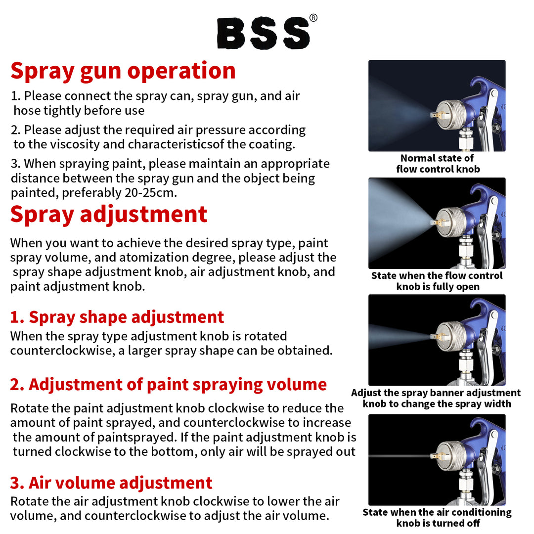 High-Pressure Pneumatic Air Paint Spray Gun – Aluminum Cup, Model 4001