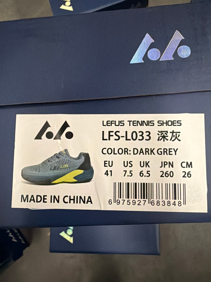 LEFUS Professional Non-Slip Tennis Shoes, Breathable KPU Mesh Sneakers with MD Rubber TPU Sole for Outdoor Sports L033
