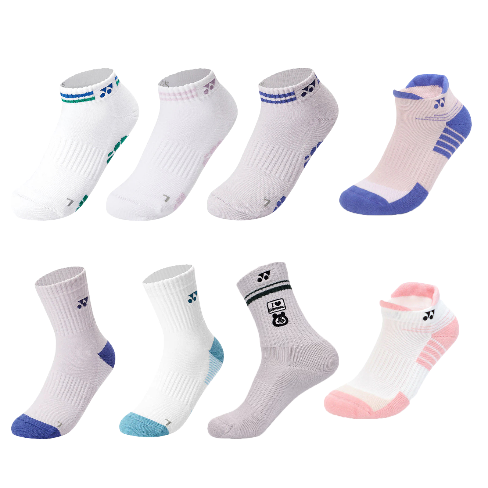 YONEX Women's Badminton Sport Sock Badminton Apparel - White product image - YONEX Badminton Apparel