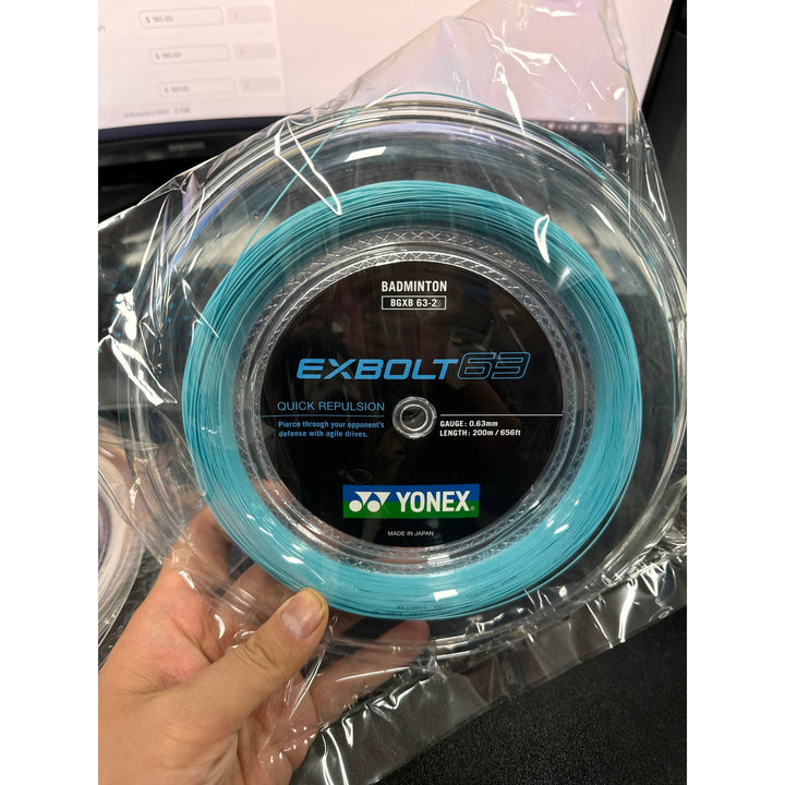 YONEX Exbolt 63 Badminton String (200m Coil) EX63