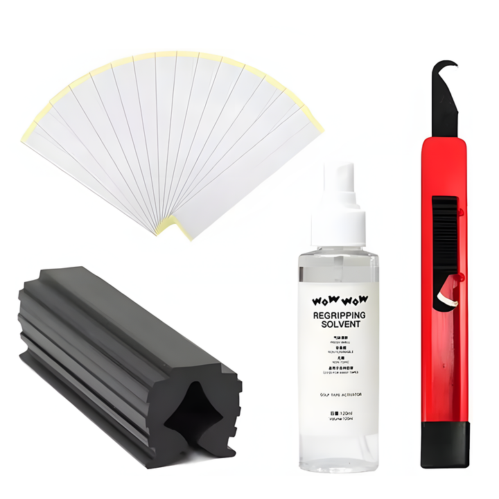 WOWWOW Golf Repair Set Regrip Kit ReGrip Clamp,tool ,Grip Tape 120ml ,Grip Solvent