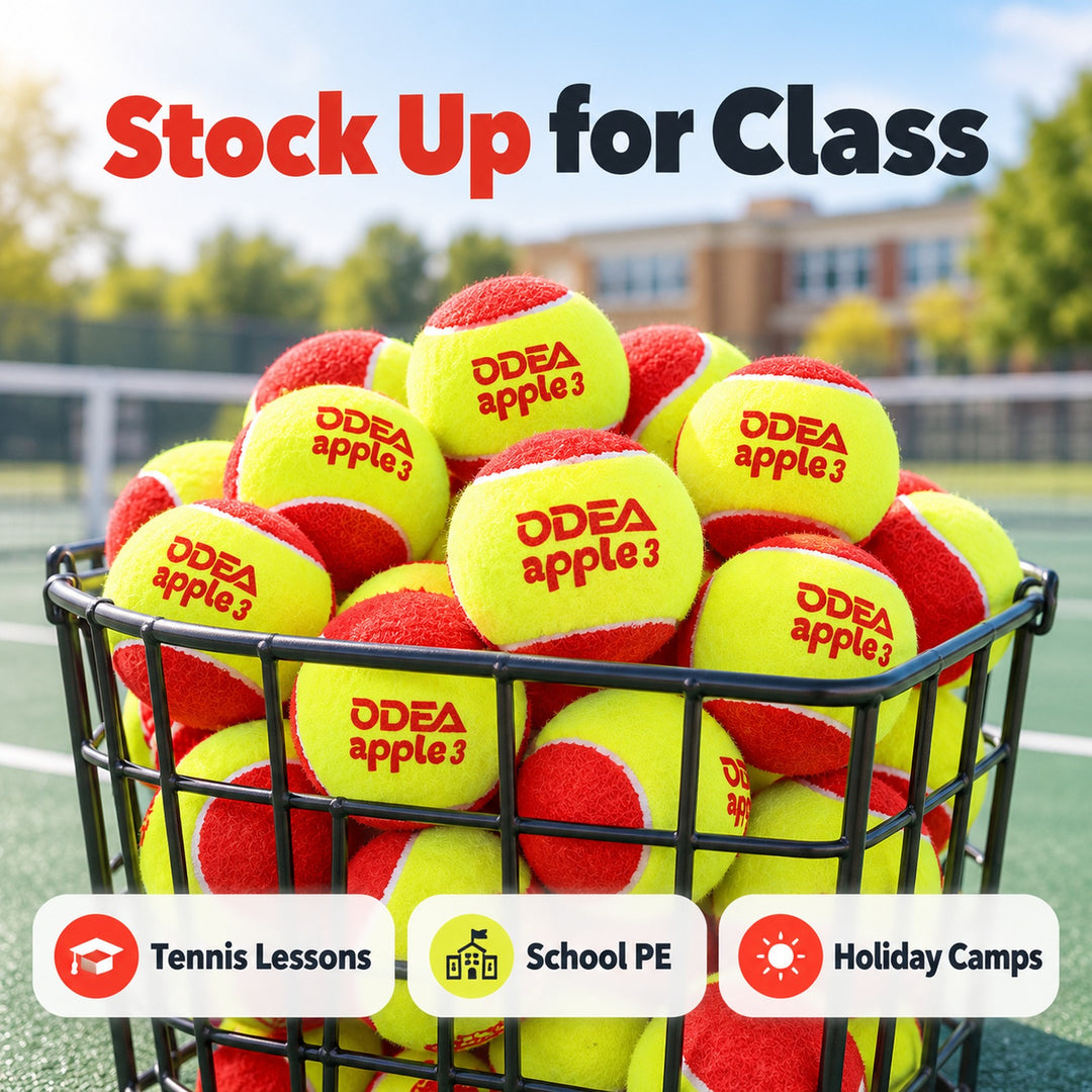 ODEA Stage 3 RED 48 PCS Children Beginners Tennis Balls Low Compression Slower Speed