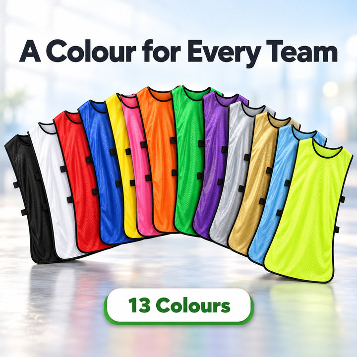 SPPHONEIX Team Training Sports Bibs Vests Soccer Basketball Football Rugby Netball Cricket Various team sports