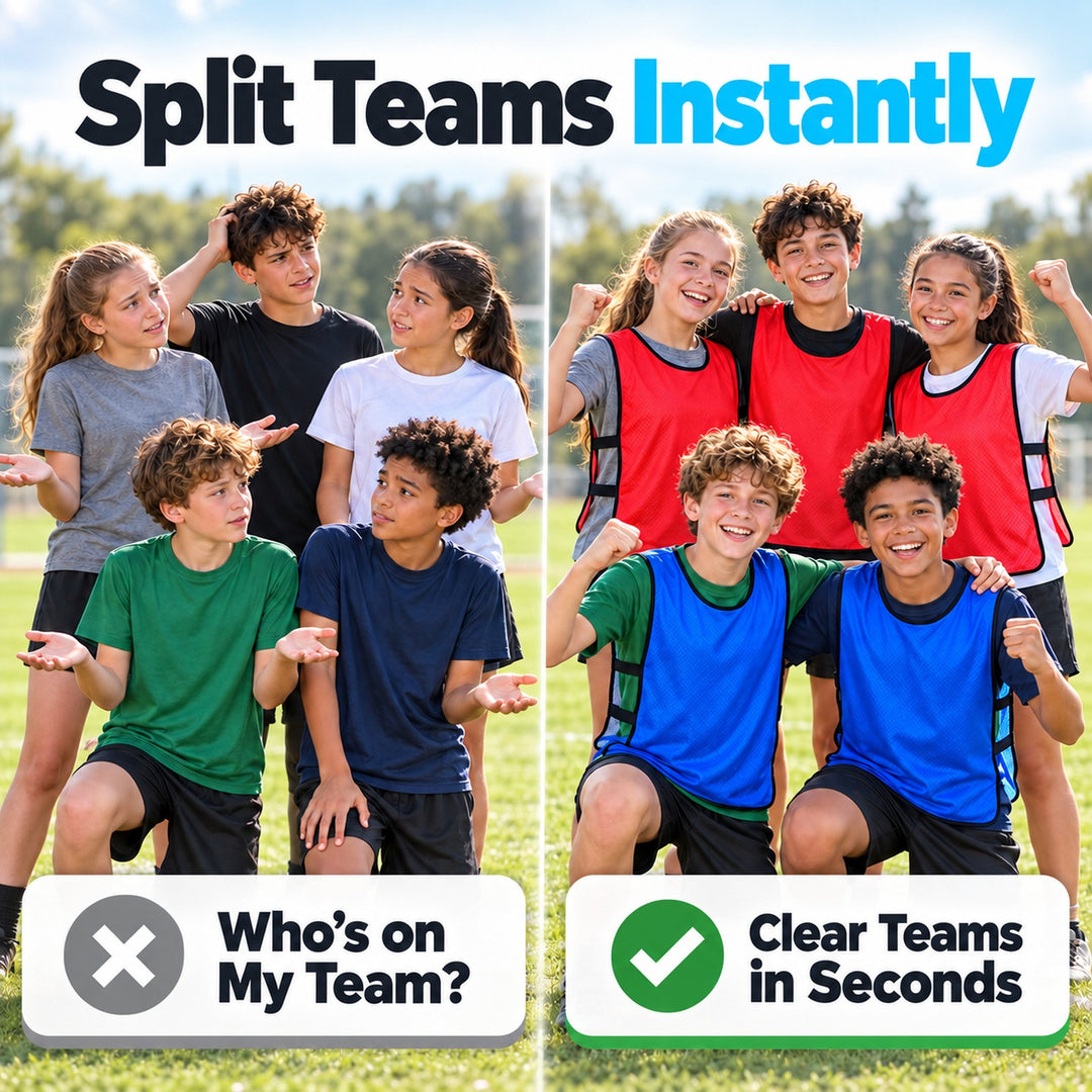 SPPHONEIX Team Training Sports Bibs Vests Soccer Basketball Football Rugby Netball Cricket Various team sports