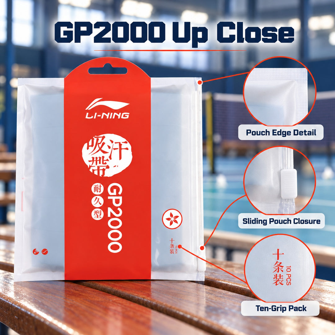Li-Ning GP2000 Flower Badminton Overgrip - 10-Pack - GP2000 Flower Badminton Overgrip - 10-Pa 细节图 03