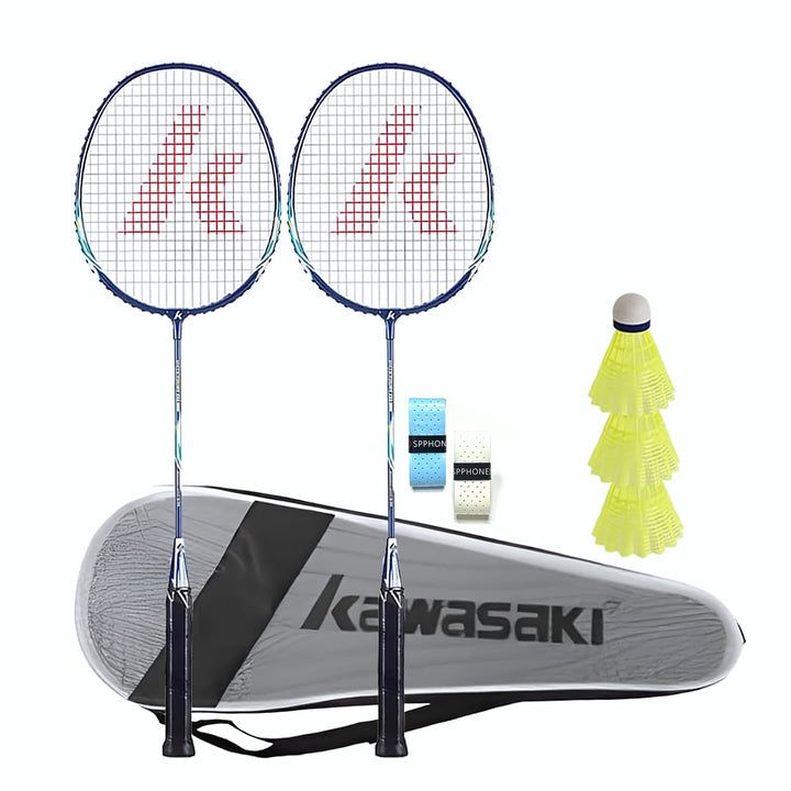 KAWASAKI UP-0160 UP-0182 Set Strung 2 Player Badminton