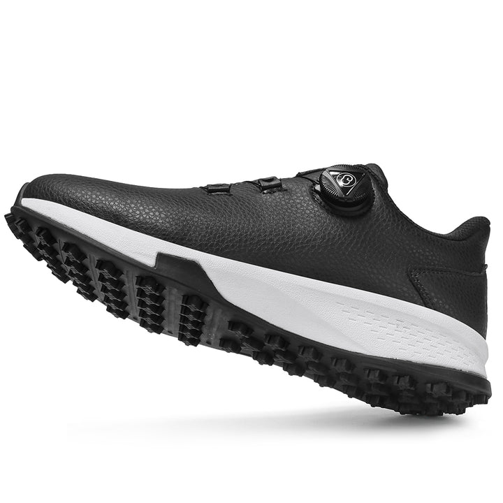 KSOKGOF Universal Golf Shoes for Men and Women, Comfortable Golf Sneakers with Strong Grip, Outstanding Traction &amp; Superior Stability, Black G8001