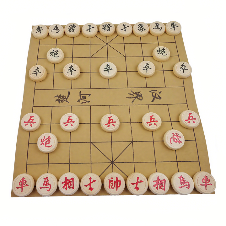 SPPHONEIX Wooden Chinese Chess Xiangqi Set for Board Game Traditional Game Travel Game