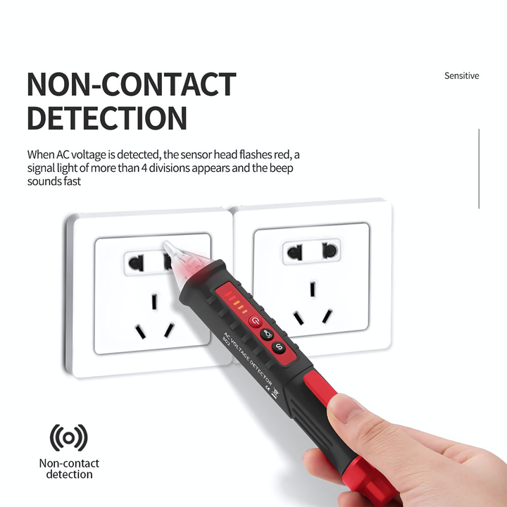 Non-Contact Voltage Detector Digital Electrical Pen Live Wire Tester,VD802