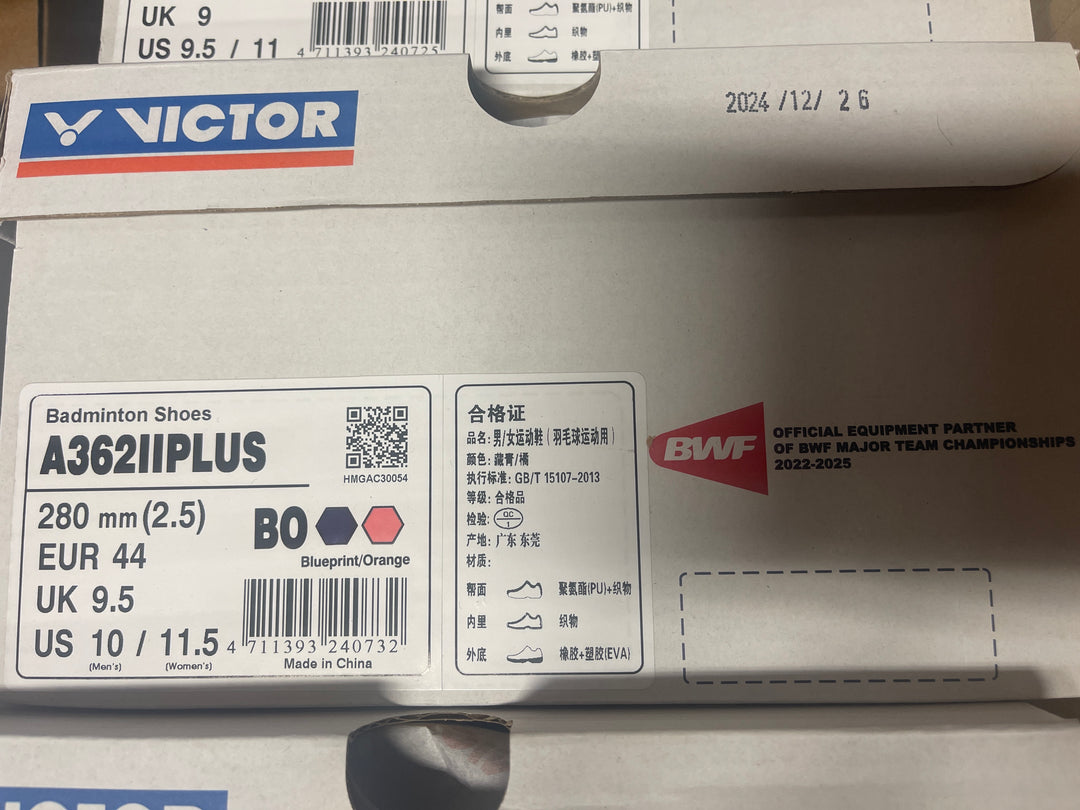 Victor Badminton Shoe SH-A362IIPLUS Unisex Breathable Training Sport Shoe A362IIPLUS