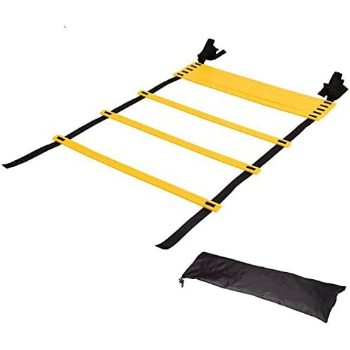 SPPHOENIX 7M & 8M Agility Speed Ladder for Sports Training - Soccer, Football, Fitness Trainer with Adjustable Rungs, Carry Bag Included