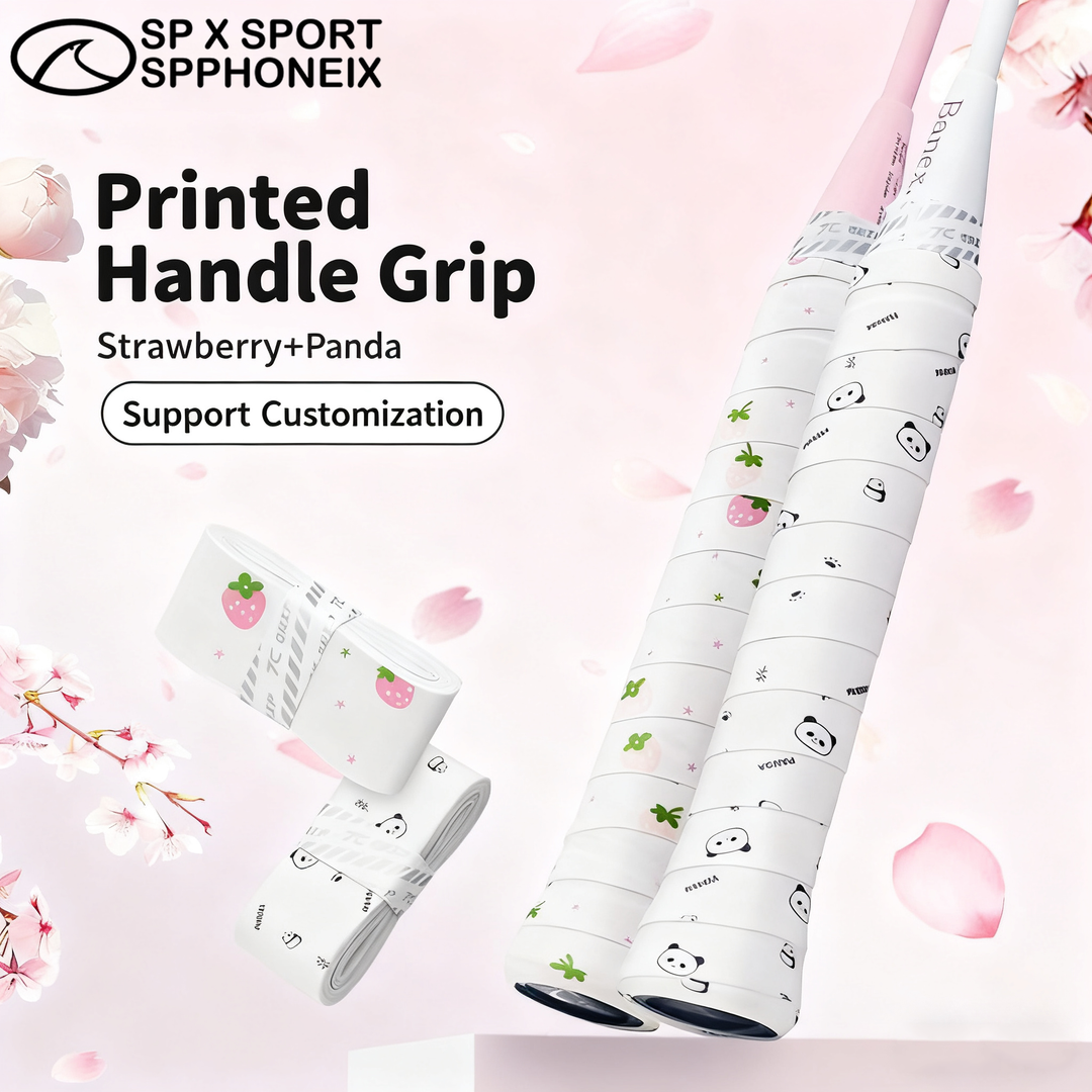 Badminton & Tennis Grip – Printed Design, Sticky, Anti-Slip, Sweat-Absorbent