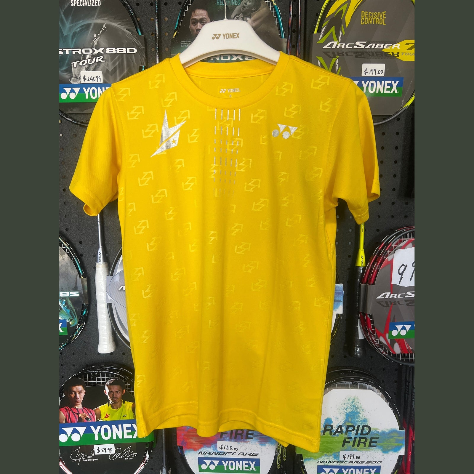 YONEX Badminton Sports T-Shirt S Male 16322CR product image - YONEX Badminton Apparel