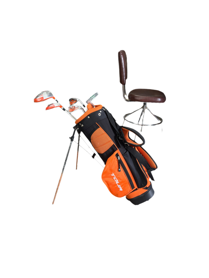 CLEARANCE SALE DUNLOP Junior'S GOLF SET D GC TOUR GR 5-8 YRS ORANGE RH 515101D（2wood, 2 iron and one push）