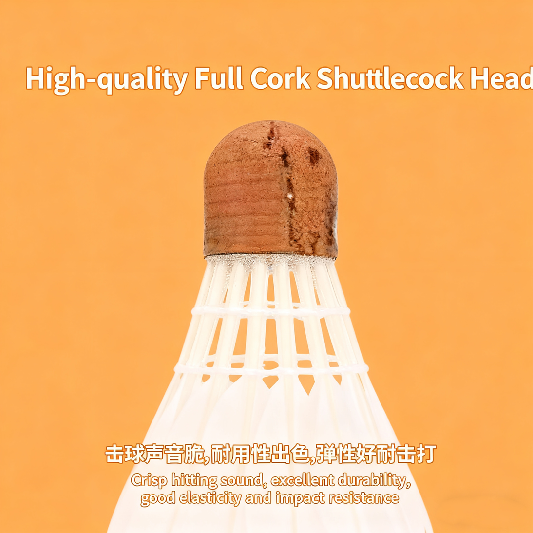 WONG 12 PCS QUEEN Badminton Goose Feather Badminton Shuttlecock