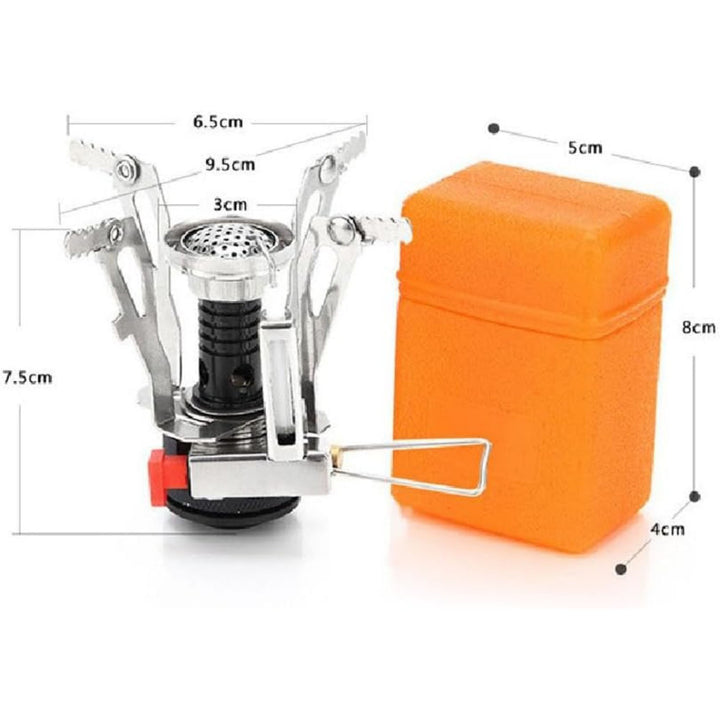 All-in-One Mini Camping Stove - Powerful Flame Portable Burner for Outdoor Camping &amp; Picnic
