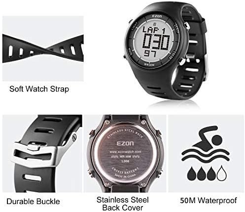 EZON 5ATM Waterproof Digital Sports Watch –   Tracker, Stopwatch, Fitness Watch L008