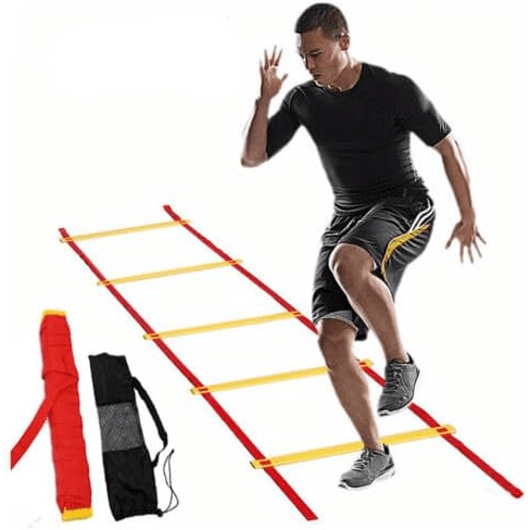 SPPHOENIX 7M & 8M Agility Speed Ladder for Sports Training - Soccer, Football, Fitness Trainer with Adjustable Rungs, Carry Bag Included