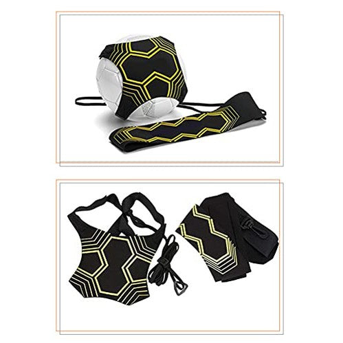 SPP Soccer Training Device Adjustable Elastic Strap Kick Trainer Self Practice Indoor Soccer Training Equipment