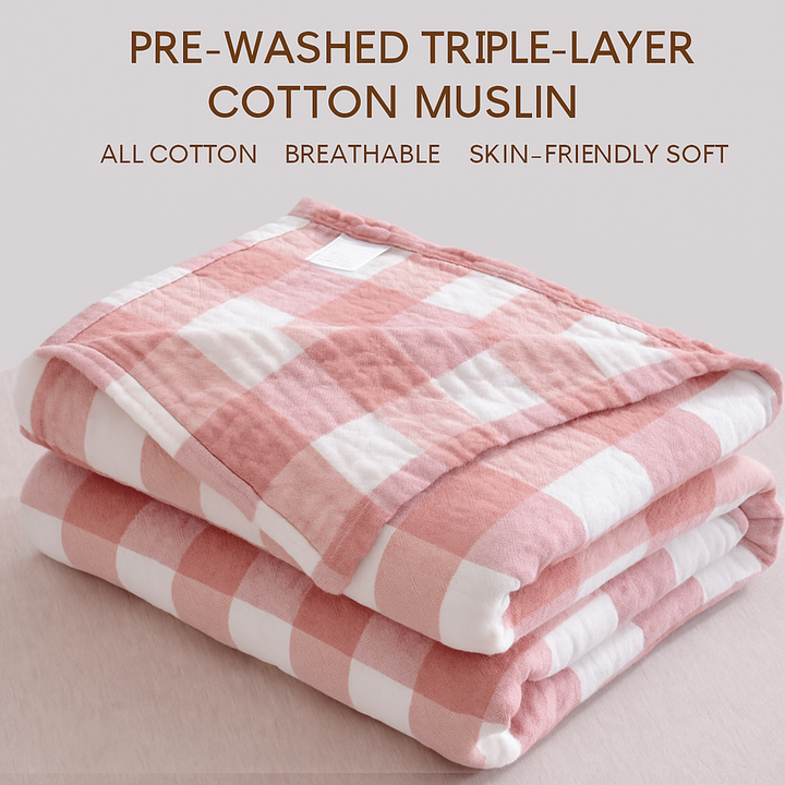 Gauze Blanket - Pure Cotton Towel Quilt Sofa Blanket Office Nap Blanket
