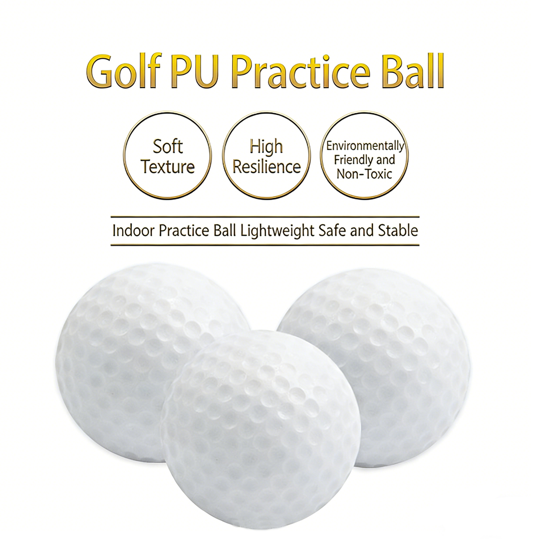 SPP Limited Flight Foam Golf Practice Balls 42mm - Realistic Feel Durable for Backyard Indoor Outdoor Practice