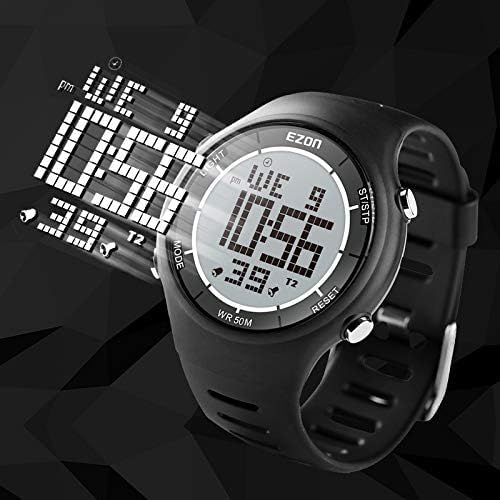 EZON 5ATM Waterproof Digital Sports Watch –   Tracker, Stopwatch, Fitness Watch L008
