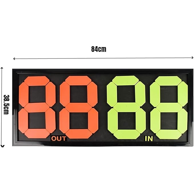 4 Digit Football Replacement Card For Football Game Instructions 84cmx38.5cm