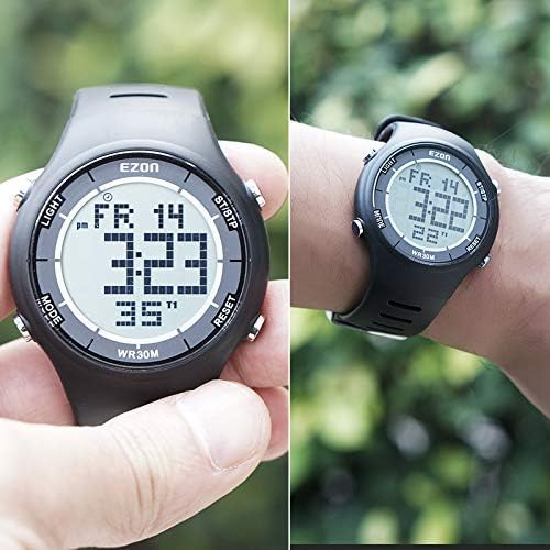 EZON 5ATM Waterproof Digital Sports Watch –   Tracker, Stopwatch, Fitness Watch L008