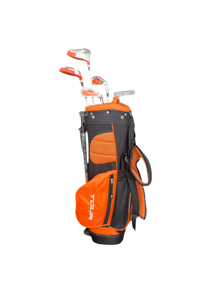 CLEARANCE SALE DUNLOP Junior'S GOLF SET D GC TOUR GR 5-8 YRS ORANGE RH 515101D（2wood, 2 iron and one push）