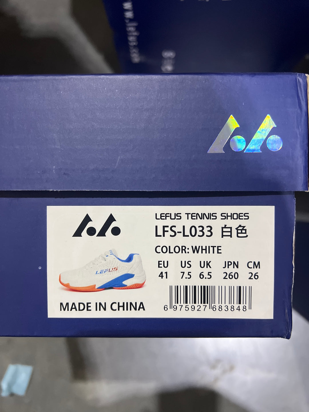 LEFUS Professional Non-Slip Tennis Shoes, Breathable KPU Mesh Sneakers with MD Rubber TPU Sole for Outdoor Sports L033