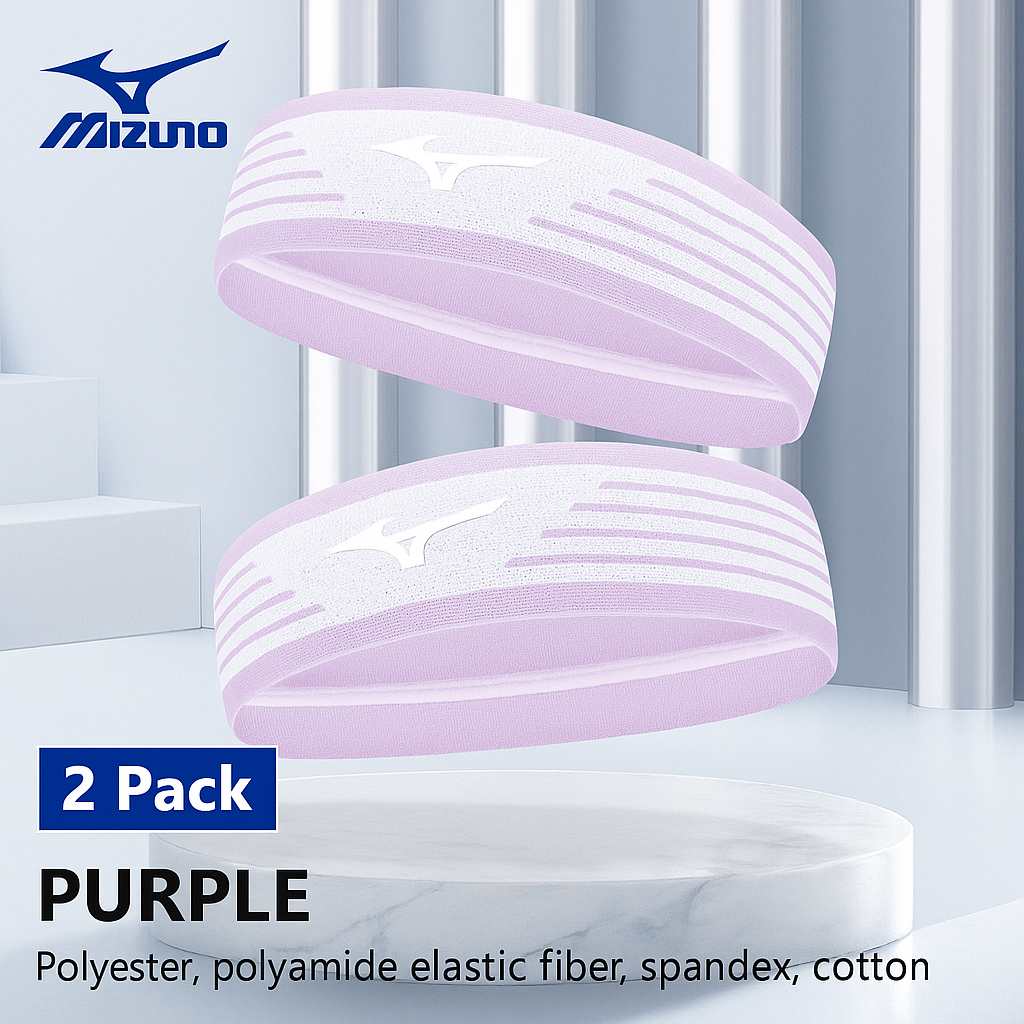 Mizuno Sports Hair Band - Antiperspirant Band, Running Sweat Dissipation Headband