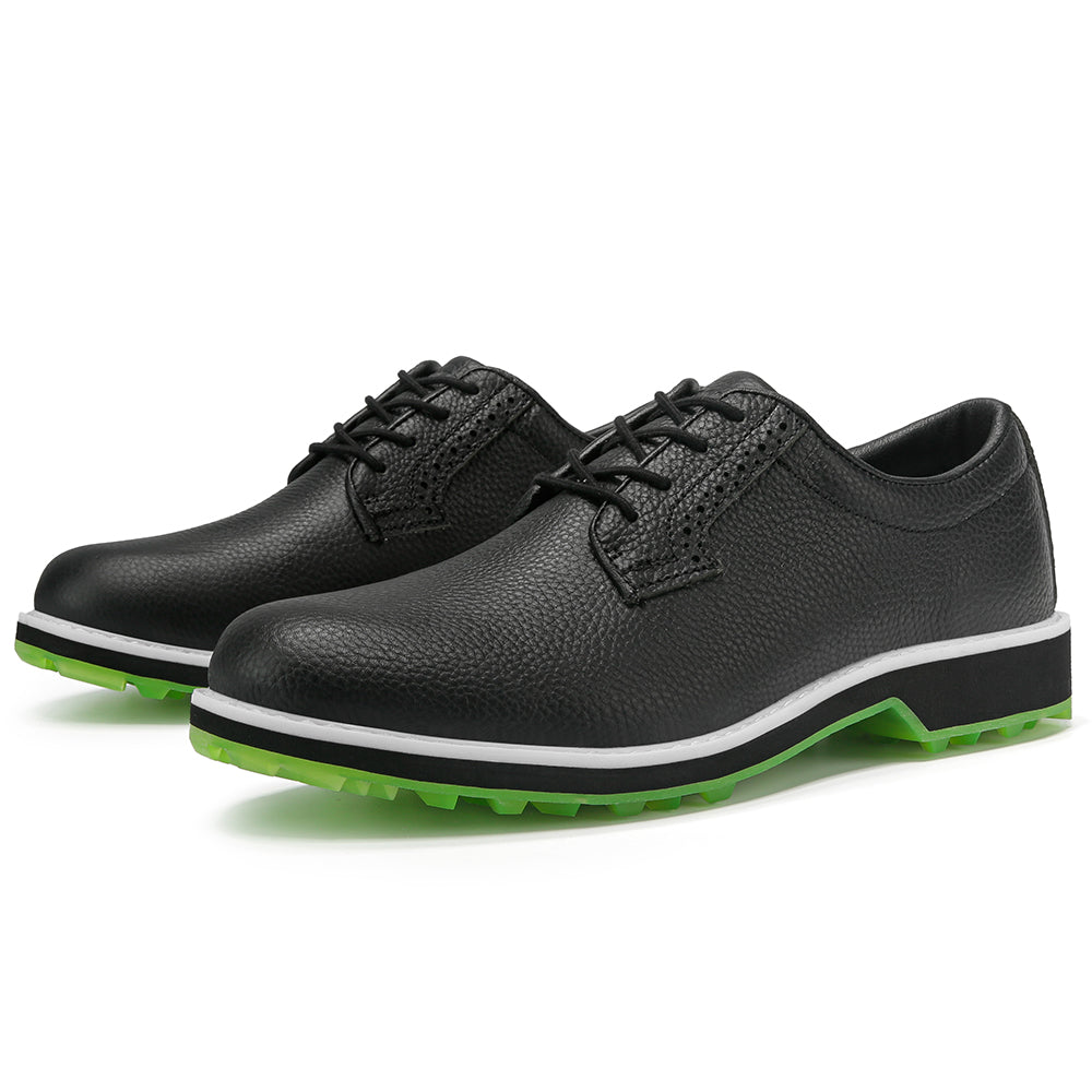 KSOKGOF Professional Waterproof Golf Shoes Outdoor Spiked Golf Footwear Unisex for Men &amp; Women, Black G8005