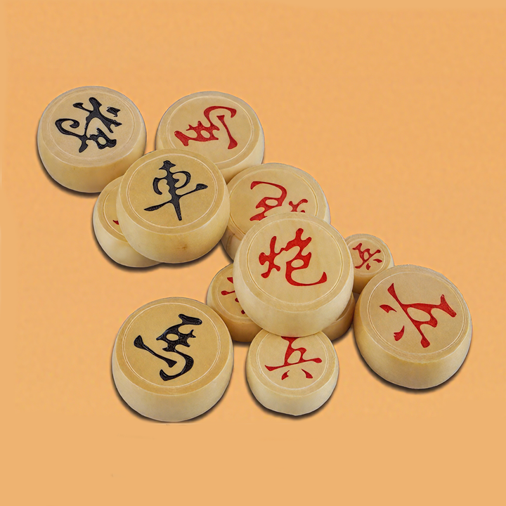SPPHONEIX Wooden Chinese Chess Xiangqi Set for Board Game Traditional Game Travel Game