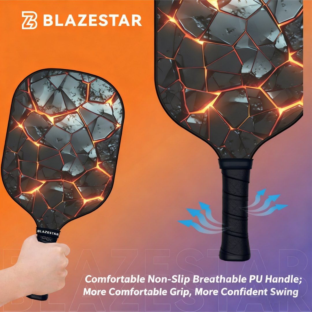 BLAZESTAR Fiberglass Pickleball Paddle Set for Beginners and Training