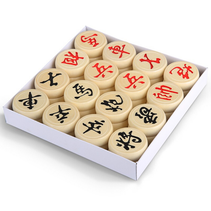 SPPHONEIX Wooden Chinese Chess Xiangqi Set for Board Game Traditional Game Travel Game