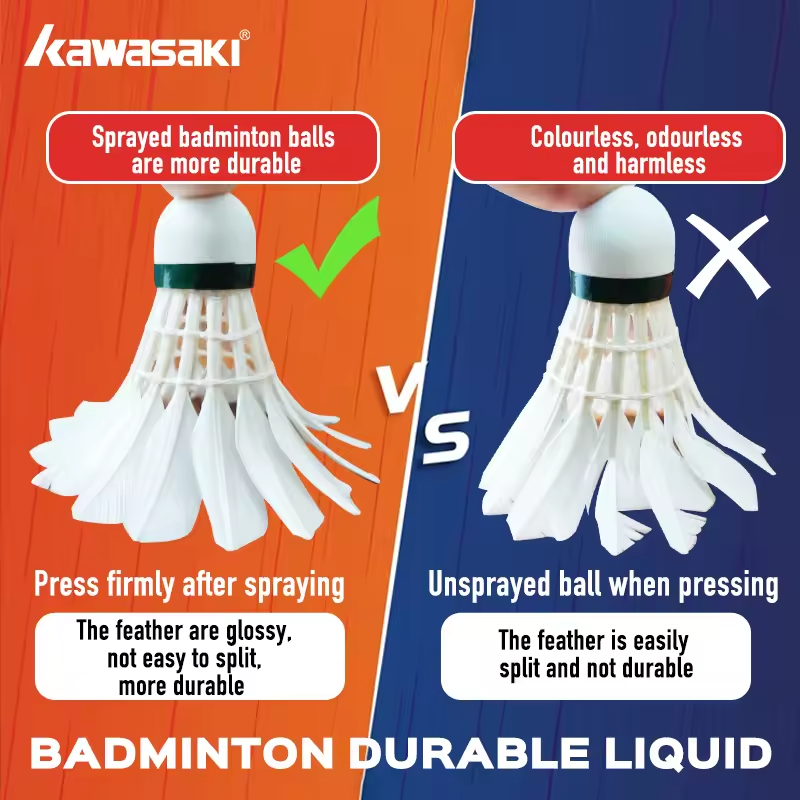 Kawasaki King 8E Goose Feather shuttlecock - Excellent Mid level shuttle，Speed 77