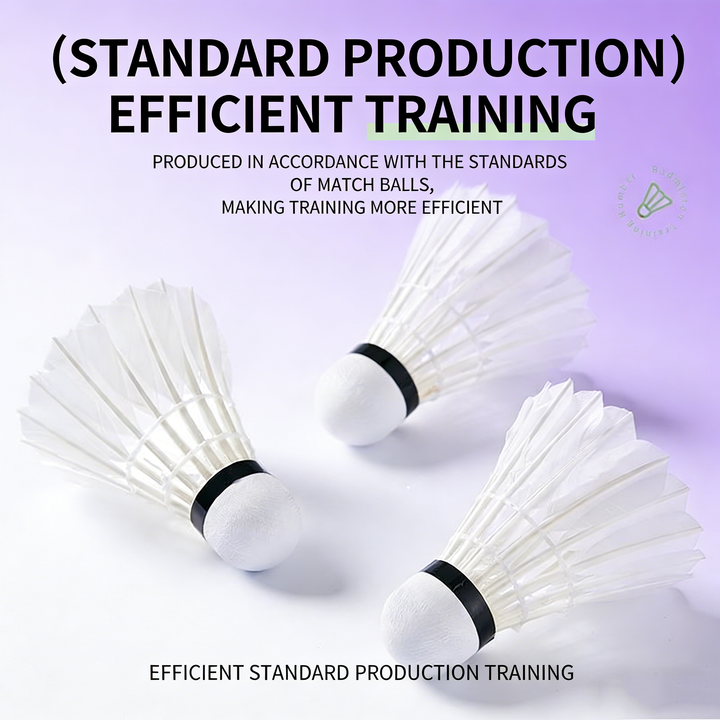 SPPHONEIX Purple Badminton Shuttlecocks Goose Feather Speed 78（Tournament LEVEL）