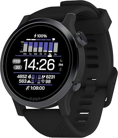 EZON GPS Sports Running Watch with Precision Heart Rate Monitoring T953