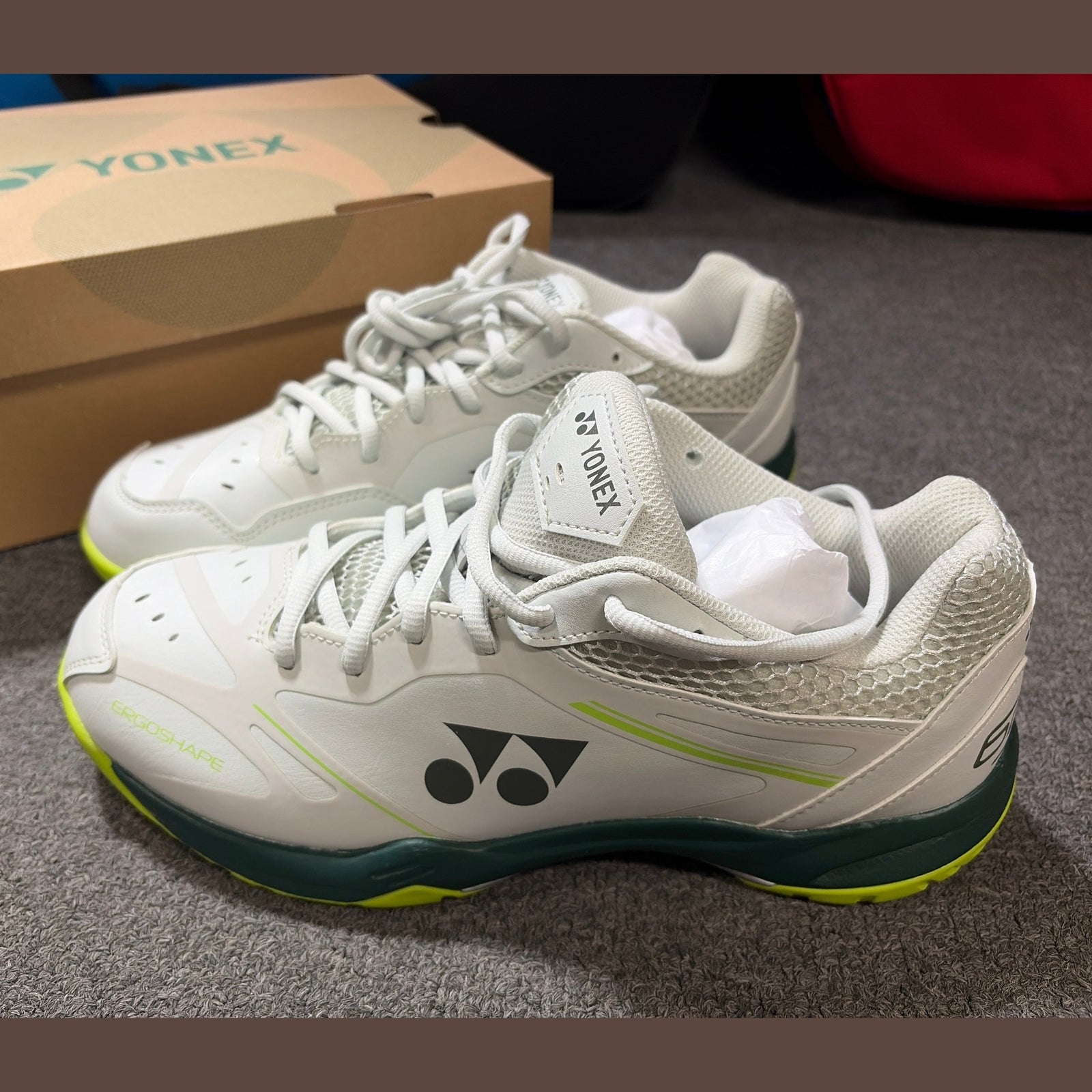 Yonex Power Cushion 65 X VA badminton shoes Grayish Beige main view
