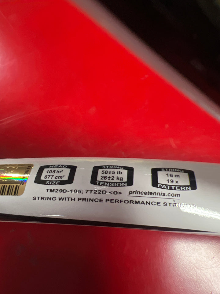 PRINCE AirO Agile Black 7T22DF012 grip size 2 4(1/4) New Old Stock