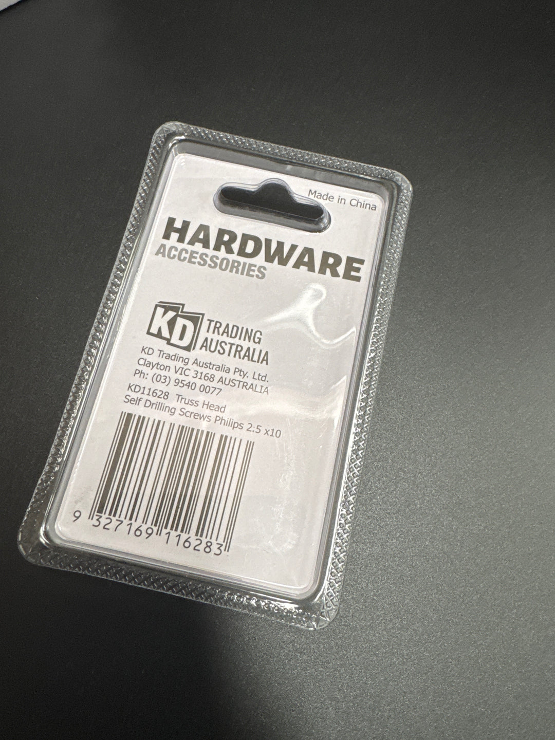 Daily Hardware Screws – Flat-Head Wood Fasteners, Twin Blister Pack