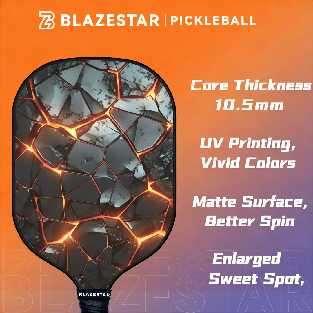 BLAZESTAR Fiberglass Pickleball Paddle Set for Beginners and Training