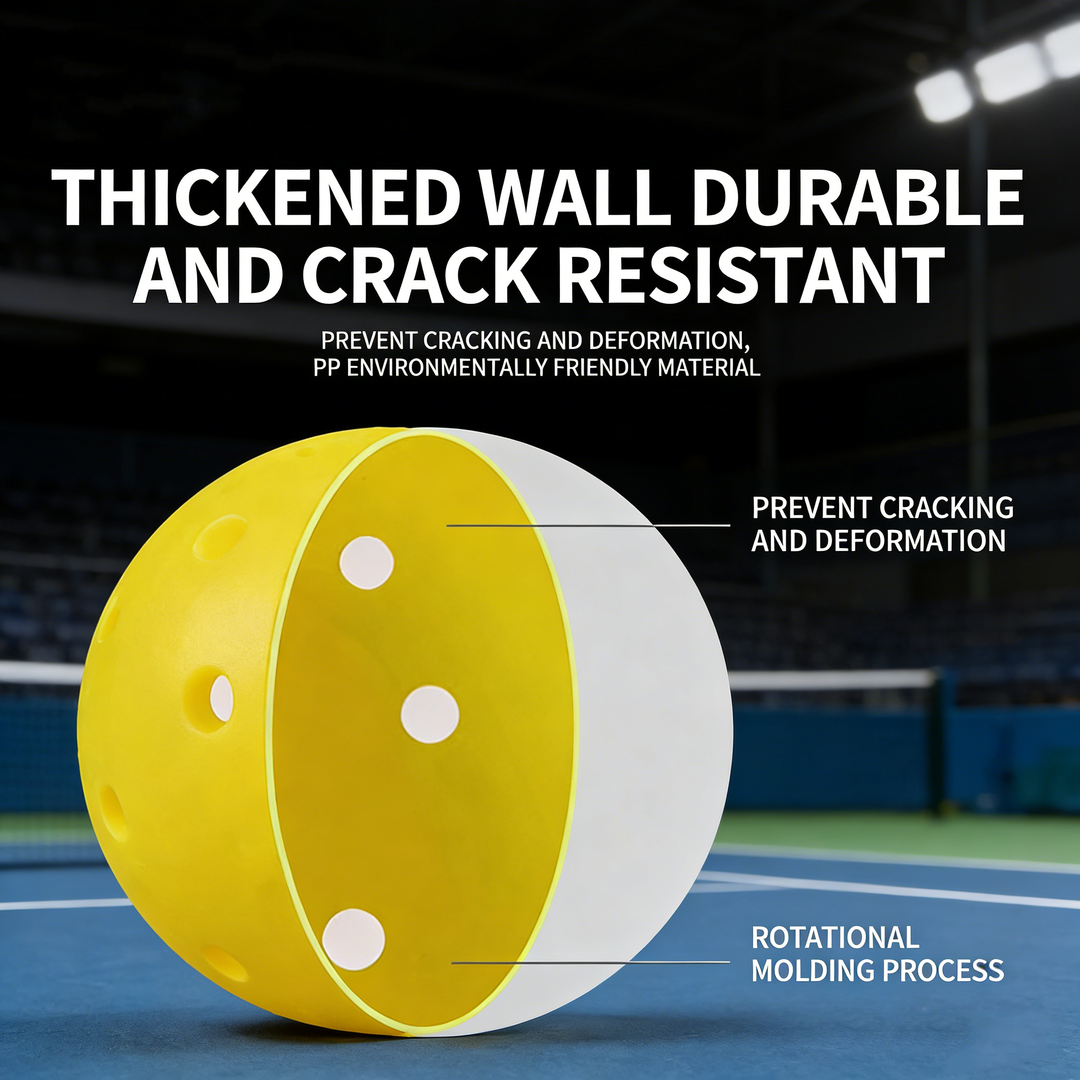SPP 40-Hole Rotomolded One-Piece Pickleball - Tournament-Grade with Smooth Surface &amp; Uniform Structure