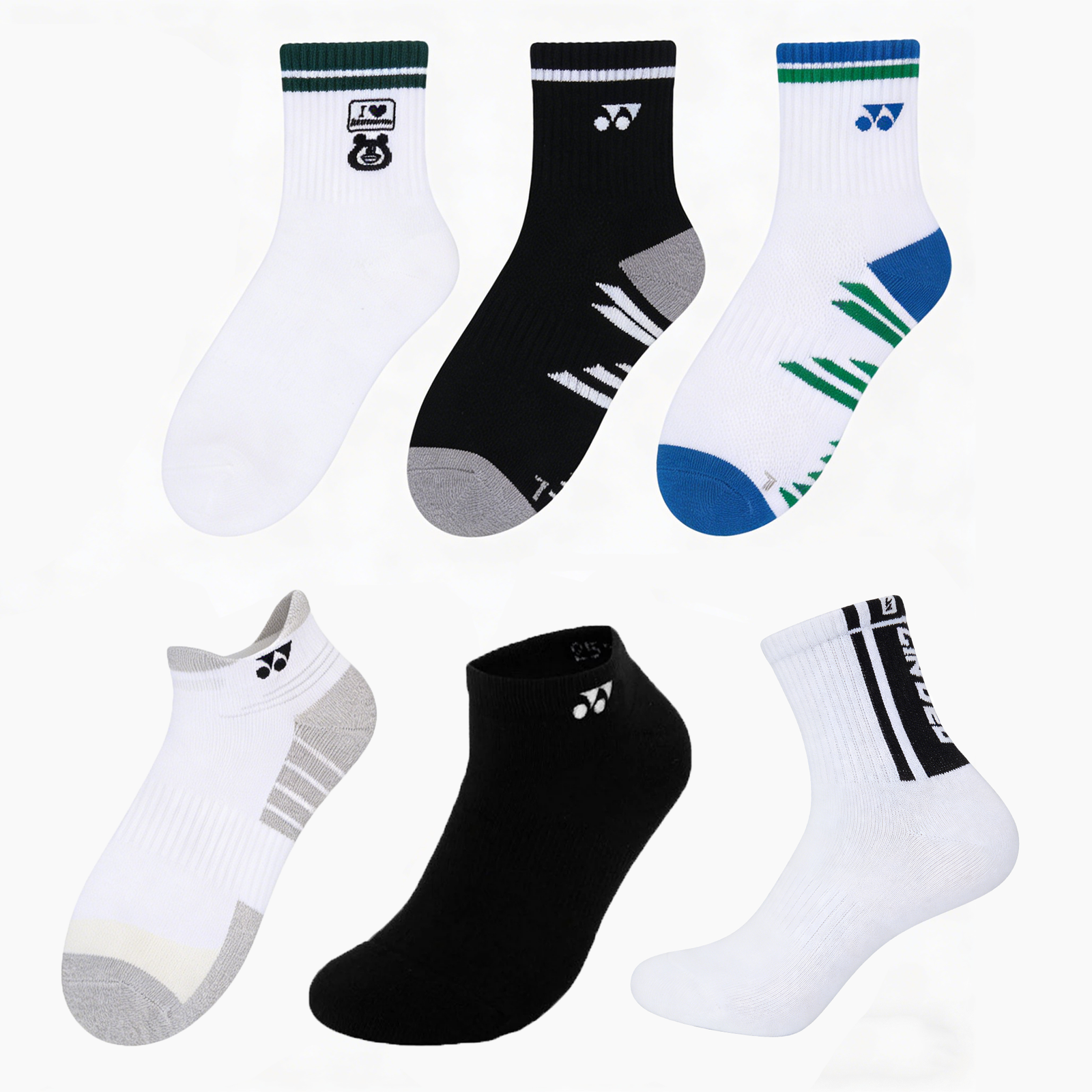 YONEX Men Badminton Sport Sock Badminton Apparel - White product image - YONEX Badminton Apparel