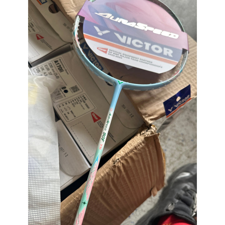 Victor AuraSpeed 90F TD Badminton Racket Pink 4UG6
