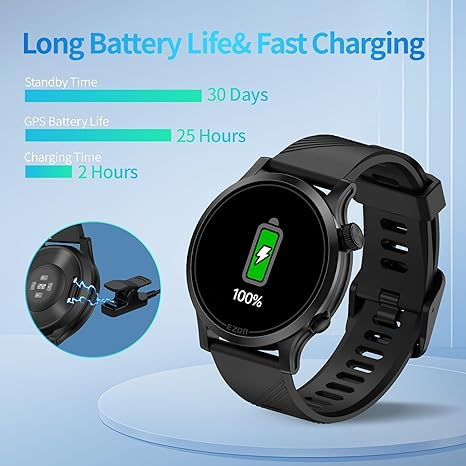 EZON GPS Sports Running Watch with Precision Heart Rate Monitoring T953
