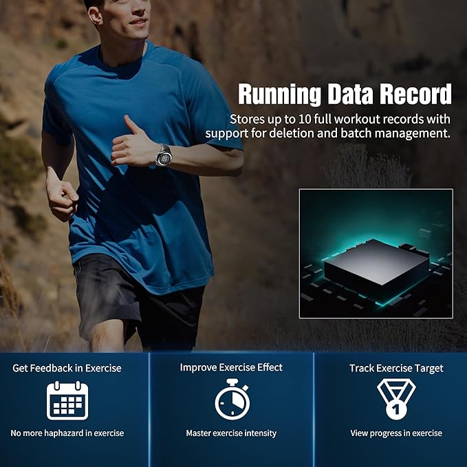 EZON GPS Running Watch – Speed, Calorie Tracker & Stopwatch for Men T031