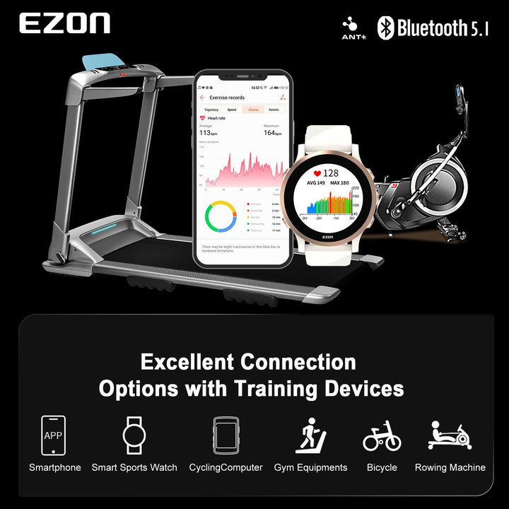 EZON C009 Pro Heart Rate Monitor | ANT+ & Bluetooth 5.1 | Waterproof | Wahoo Compatible